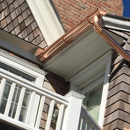 copper gutter installation Patchogue ny